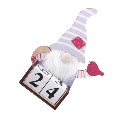 AUTSUPPL 1stk Weihnachtskalender Planungskalender 2022 Weihnachten Adventskalender Weihnachts Adventskalender 2020 Retro-dekor 24 Tage Adventskalender Büro-schreibtischdekorationen Holz von AUTSUPPL