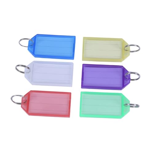 AUTSUPPL 24st Gepäck-id-tags Farbige Etiketten Geldbörse Schlüsselanhänger Kofferanhänger Schlüssel-id-tags Id-brieftasche Id-label-tags Id-identifikationsetiketten Bulk-schlüsselringe von AUTSUPPL