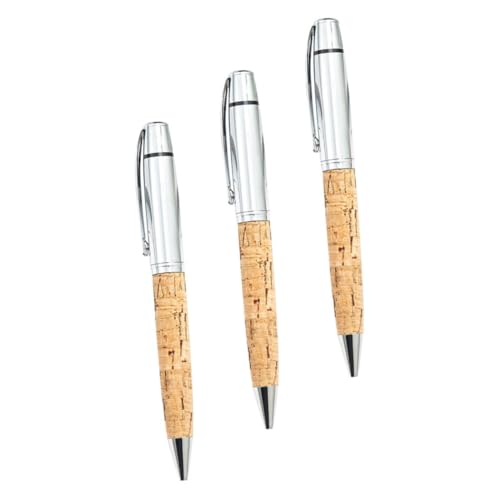 AUTSUPPL 3 Stück Kugelschreiber Mit Holzmaserung Multifunktionsstift Kugelschreiber Kugelschreiber Tragbarer Schreibstift Bezaubernder Kugelschreiber Kugelschreiber Mit Klick Stift von AUTSUPPL