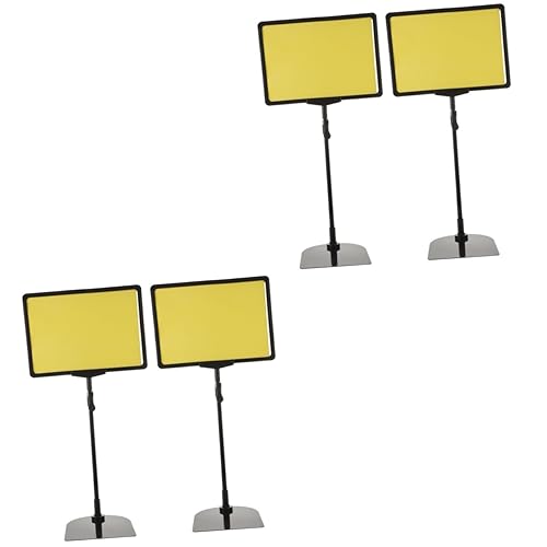 AUTSUPPL 4 Stück Etikettenhalter Werbeschilder Supermarkttafel Etikettenständer Ladendisplay Dehnbarer Schilderhalter Etikett Edelstahl von AUTSUPPL