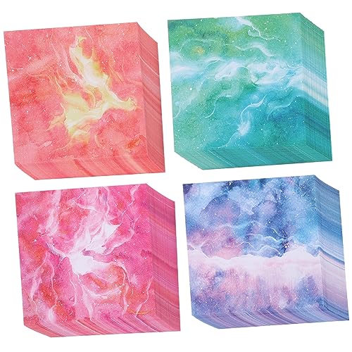 AUTSUPPL Origami Quadrat Aquarell Himmel Bastelpapier Faltpapier Für DIY Bastelprojekte Buntes Quadratisches Faltpapier Im Sternenhimmel Design von AUTSUPPL