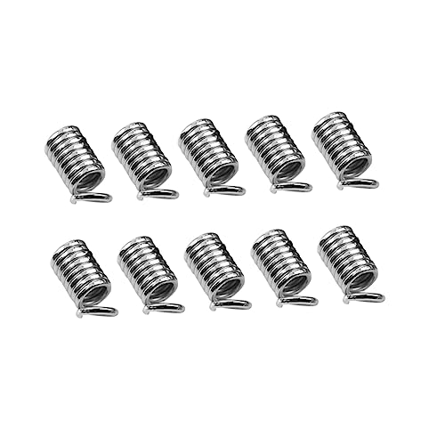 AUTSUPPL 5 Packungen DIY Schmuckverbinder Handgefertigt Federschnallen 4x10mm Dunkles Silber Für Ketten Und Armbänder Schmuckherstellung Verschlüsse Perlen Connectors von AUTSUPPL