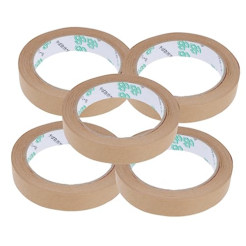 AUTSUPPL 5 Stk Klebeband aus Kraftpapier selbstklebendes Papierband Transportband für Kartons Kraftbänder packing tape paketband Verpackung Transportband wasserdichtes Klebeband abdichten von AUTSUPPL