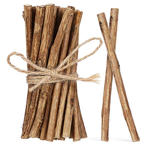 AUTSUPPL 50 Stück Holzstäbchen Zum Basteln Von Zweigen Natürliche Holzstäbe Für Rustikale Heimdekorationen Und Baumstämme Ideal Für Kreative DIY Projekte Und Handwerksarbeiten von AUTSUPPL