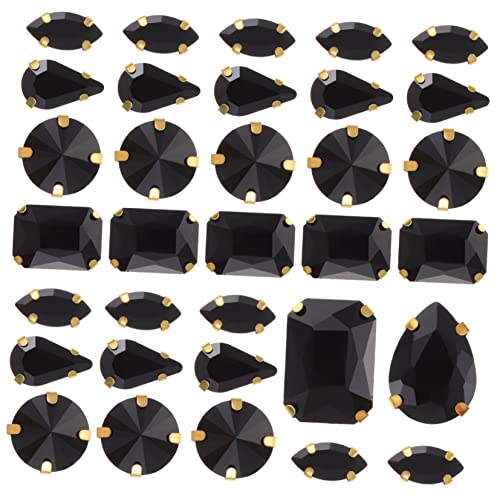 AUTSUPPL 50pcs Nähen Klauen Strasssteine Dekorative Strassornamente Glitzer Strasssteine DIY -materialien von AUTSUPPL