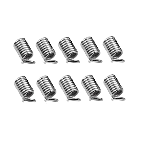 AUTSUPPL 5er Pack DIY Schmuckverbinder Handgefertigt Verbindungsknöpfe Federschnallen Dunkles Silber 5x10mm Schmuckherstellung Zubehör Für Zuhause Und Geschäft von AUTSUPPL