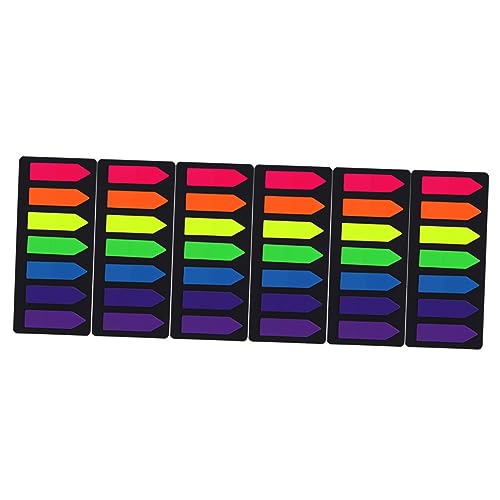 AUTSUPPL 6 Sets Fluoreszierende Linealkarten Haftnotizen Kombination Mit Bunten Haftnotizblöcken Praktische Zettelbox Mit Stifthalter Ideal Für Büro Und Schule Pastellfarben von AUTSUPPL