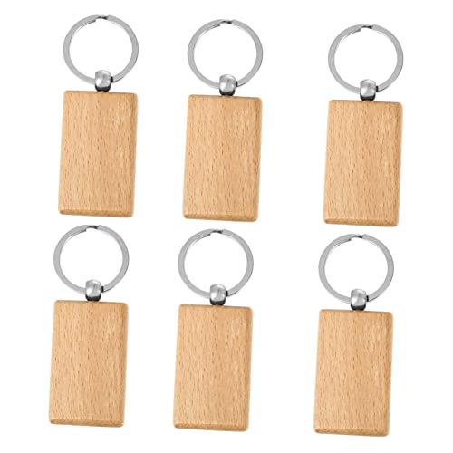 AUTSUPPL 6 Stück DIY Holz Schlüsselanhänger Set Kreative Anhänger Aus Massivem Holz Für Individuelle Gestaltungen Ideal Für Freunde Und Freundinnen Herz Und von AUTSUPPL