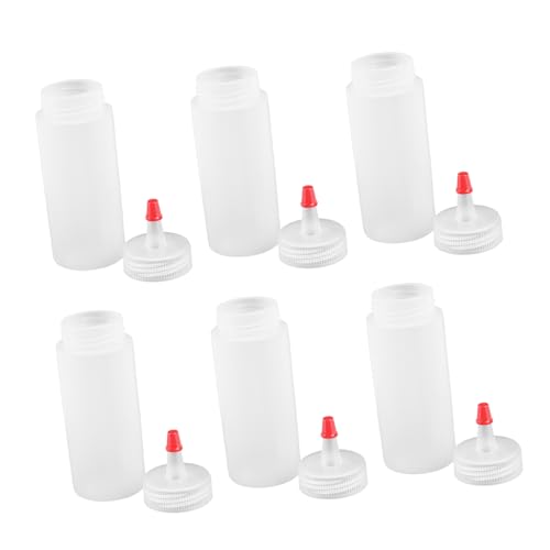 AUTSUPPL 6St Trinkflasche Flaschen mit Quetschverschluss leere Leimflaschen Farbspritzflaschen Holzleim Flasche leere Farbflaschen dosierflaschen plastikflasche Kapazität Spender Messkolben von AUTSUPPL