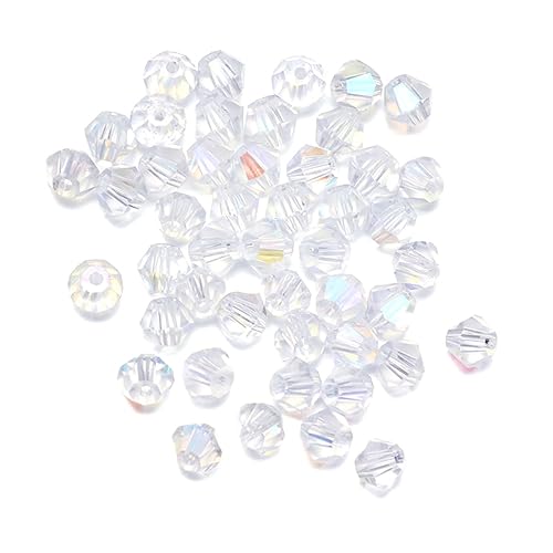 AUTSUPPL 720 Stück 4mm Transparente Kristallperlen Für DIY Schmuckherstellung Glitzernde Diamanten Streudeko Bastelzubehör Für Halsketten Armbänder Und Bastelarbeiten von AUTSUPPL