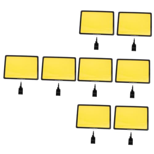AUTSUPPL 8 Stück Clip Etikettenhalter Etiketten Doppelseitige Clips Supermarkt Etikettenhalter Einzelhandels Etikettenhalter Schilder Etikettenkartenhalter Supermarkt von AUTSUPPL