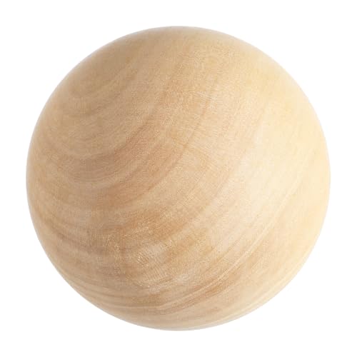 AUTSUPPL 9 cm runde Kugel Ersatzbälle Spielset-Zubehör runde Bastelbälle kleine runde Kugel Hartholz bowls schüsseln jucarii pentru copii the craft dekoringe Holzkugel feste Kugel hölzern von AUTSUPPL