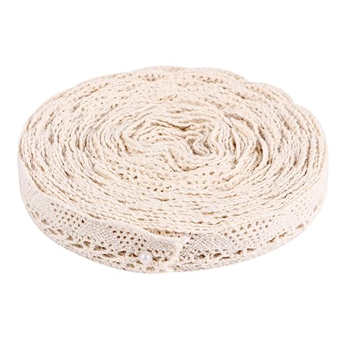 AUTSUPPL Baumwoll Spitzenband 10 Yards Dekoratives Schlaufenband Zum Nähen Basteln Und Verschönern Von Hochzeiten Geschenken Und Wohnaccessoires Weiches Und Langlebiges Material von AUTSUPPL