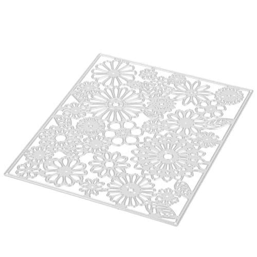 AUTSUPPL Blumen Hintergrund Metall Stanzformen Schablonen Für Kartenherstellung Scrapbooking Und Bastelprojekte DIY Handwerksdekoration 5 Teiliges Set von AUTSUPPL