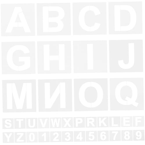 AUTSUPPL Buchstaben-Schablone zum Basteln Alphabet-Buchstaben-/Zahlen-Schablonen Zahlen-Schablonen zum Malen von AUTSUPPL