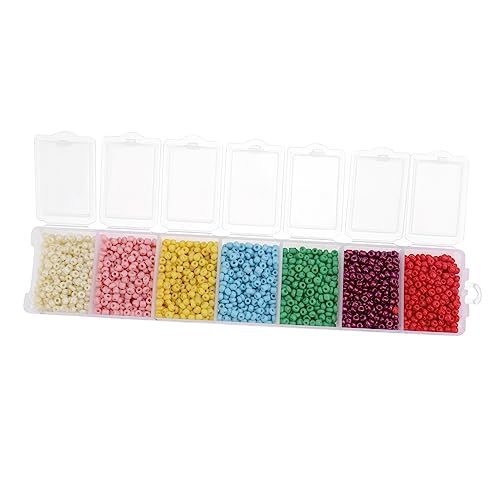 AUTSUPPL Bunte Buchstaben Perlen Facettierte Glasperlen DIY Schmuck Zubehör Set Für Armbänder Halsketten Handgefertigte Requisiten Box von AUTSUPPL