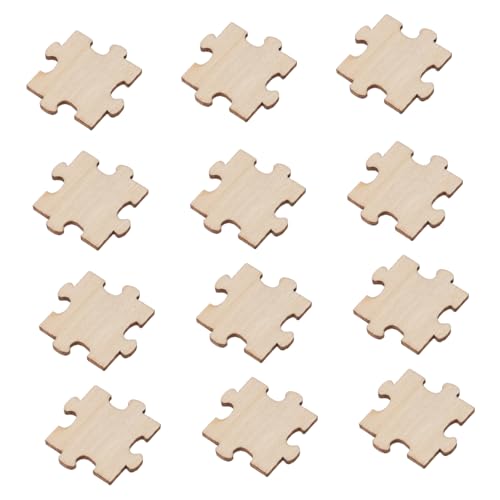 AUTSUPPL DIY Holzscheiben Puzzle Chips Lernspielzeug Für Kreatives Holzpuzzle Set Zur Der Frühkindlichen Entwicklung Ideal Für Bastelprojekte Und Lernspiele von AUTSUPPL