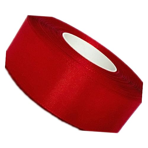 AUTSUPPL Geschenkband 50m x 4cm Rot Dacronband Schleifenband Für Hochzeit Geburtstag Weihnachten Dekoration Basteln von AUTSUPPL