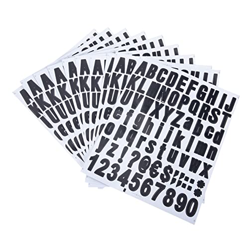 AUTSUPPL Selbstklebende Briefkasten Buchstaben Und Zahlen Aufkleber 10 Bögen Mehrzweck Etiketten Klebebuchstaben Und Nummer Sticker Zum Beschriften von AUTSUPPL