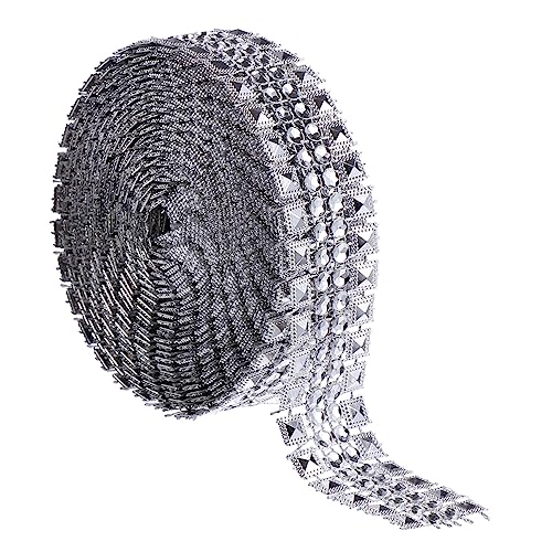 AUTSUPPL Selbstklebendes Strass Diamantband Funkelndes Netzband Für DIY Kunsthandwerk Hochzeit Und Partydeko 1 Rolle von AUTSUPPL