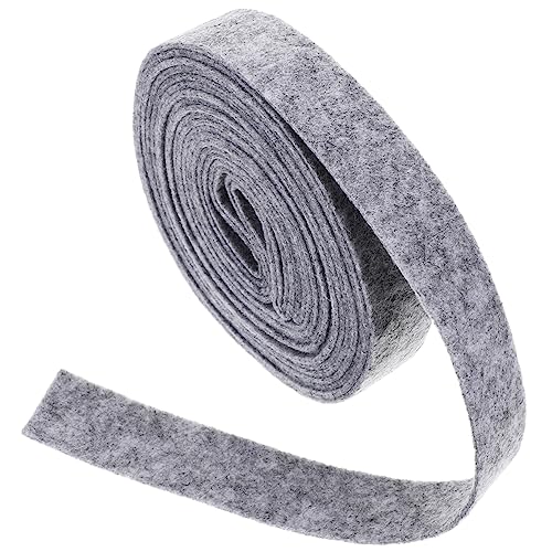 AUTSUPPL Selbstklebendes Wollfilzband Für DIY Handwerk Patchwork Dekoration Applikationen Und Flicken 3 x 500 Cm Grau von AUTSUPPL