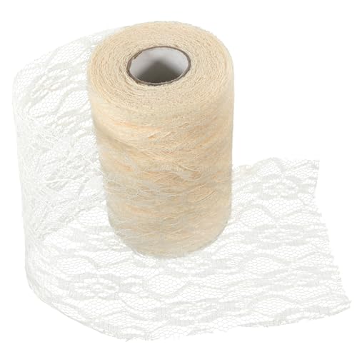 AUTSUPPL Spitzenband Zum Selbermachen Dekoratives Bastelmaterial Creme Breite Länge 22 m Ideal Für Scrapbooking Hochzeitsdekoration Und Kreative Projekte von AUTSUPPL