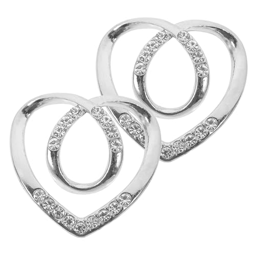 AUTSUPPL Strass Schalring Clips Modische Und Rutschfeste Halter Für Schals Und Tücher Eleganter Schmuck Für Damen Ideal Für Kleidung Und Accessoires Silberne Farbe von AUTSUPPL