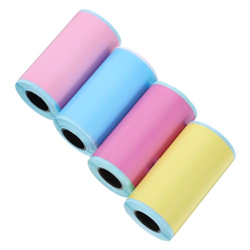 AUTSUPPL Thermoetiketten Selbstklebende Druckeretiketten Für Mini Drucker Farbige Aufkleber Pink Ideal Für Namensschilder Und Beschriftungen von AUTSUPPL