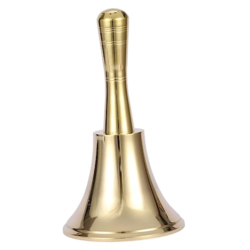 AUTSUPPL die Glocke rütteln Handglocke Hand, die Glocke ruft manuelle Restaurantglocke Schulglocke Bar christmas bells weihnachtsglockenspiel Anrufsglocke Hotel Teller Glocke Messing Golden von AUTSUPPL