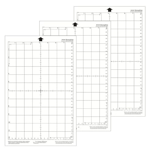 3 Pack Schneidematte Plotter für Cricut, 30.5 x 20.5 cm StandardGriff Gridded Anti-Rutsch Quilting Cricket Schneidematten Ersatz Zubehör von AUTUUCKEE