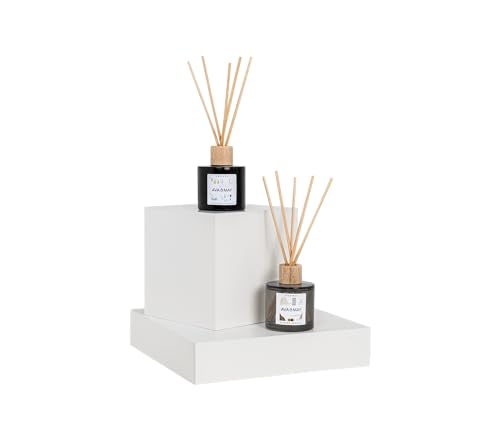 AVA & May Scandinavia Duftstäbchen Set – vegane Duftstäbchen aus Rattan und Duft für je ca. 4 Wochen – 1 x Norwegen und 1 x Schweden Diffuser mit hochwertigem Duftöl von AVA & MAY