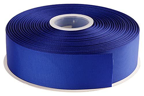 AVANAVA 3,8 cm breites Ripsband, 45,7 m, ideal für Geschenkverpackungen, Haarschleifen, Heimdekoration, Blumenarrangement (352-klassisches Blau) von AVANAVA