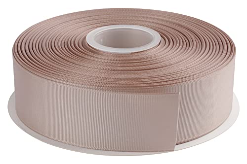 AVANAVA 3,8 cm breites Ripsband, 45,7 m, ideal für Geschenkverpackungen, Haarschleifen, Heimdekoration, Blumenarrangement (823-Asche) von AVANAVA