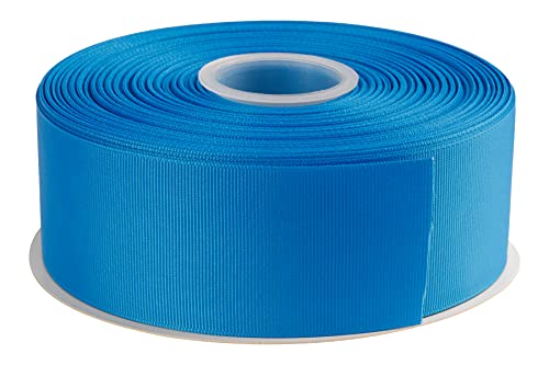 AVANAVA 5,1 cm breites Ripsband – 45,7 m, ideal für Geschenkverpackungen, Haarschleifen, Heimdekoration, Blumenarrangement (327-Mosaikblau) von AVANAVA