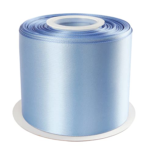 AVANAVA Doppelseitiges Satinband, 75 mm breit, 22 m (332-French Blue) von AVANAVA