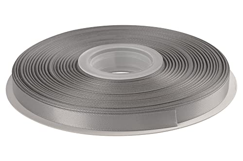 Avanava Doppelseitiges Satinband, 9 mm breit, 45 m (012-Silber) von AVANAVA