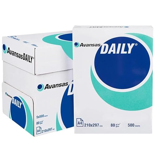 Avansas Daily Kopierpapier, A4, 80 g/m², Box mit 5 Ries à 500 Blatt von AVANSAS