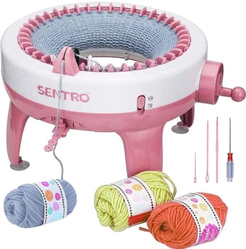 AVCRIG Strickmaschine 22 Nadeln, Doppelstrickmaschinen-Set, rotierendes Brett-Doppelwebmaschinen-Set für Erwachsene oder Kinder, Geschenk zum Stricken von Schals, Mützen, Socken, L07 (40 Nadeln) von AVCRIG