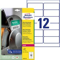 120 AVERY Zweckform resistente Folienetiketten L7913-10 weiß 99,1 x 42,3 mm von AVERY Zweckform