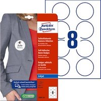 160 AVERY Zweckform Namensetiketten J4881-20 weiß 65,0 x 65,0 mm von AVERY Zweckform