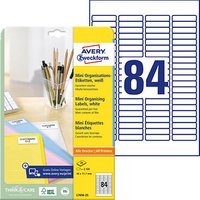 2.100 AVERY Zweckform Etiketten L7656-25 weiß 46,0 x 11,1 mm von AVERY Zweckform