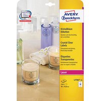 250 AVERY Zweckform Folienetiketten transparent 96,0 x 50,8 mm von AVERY Zweckform