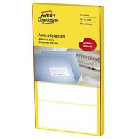 320 AVERY Zweckform Adressetiketten 3344 weiß 89,0 x 36,0 mm von AVERY Zweckform