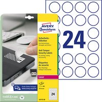 480 AVERY Zweckform Sicherheitsetiketten L6112-20 weiß 40,0 x 40,0 mm von AVERY Zweckform