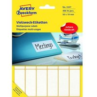 486 AVERY Zweckform Etiketten 3327 weiß 50,0 x 19,0 mm von AVERY Zweckform