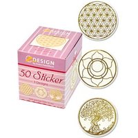 AVERY Zweckform Aufkleber 56817 Lebensblume, gold, 50 Etiketten von AVERY Zweckform