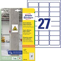 540 AVERY Zweckform Power-Etiketten L7874-20 weiß 63,5 x 29,6 mm von AVERY Zweckform