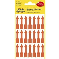 AVERY Zweckform Hinweisetiketten 3008 Pfeile, leuchtorange 9,0 x 39,0 mm, 63 Etiketten von AVERY Zweckform