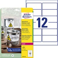 AKTION: 240 AVERY Zweckform wetterfeste Folienetiketten L4776-20 weiß 99,1 x 42,3 mm von AVERY Zweckform