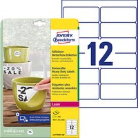 AKTION: 240 AVERY Zweckform wetterfeste Folienetiketten L4776REV-20 weiß 99,1 x 42,3 mm von AVERY Zweckform